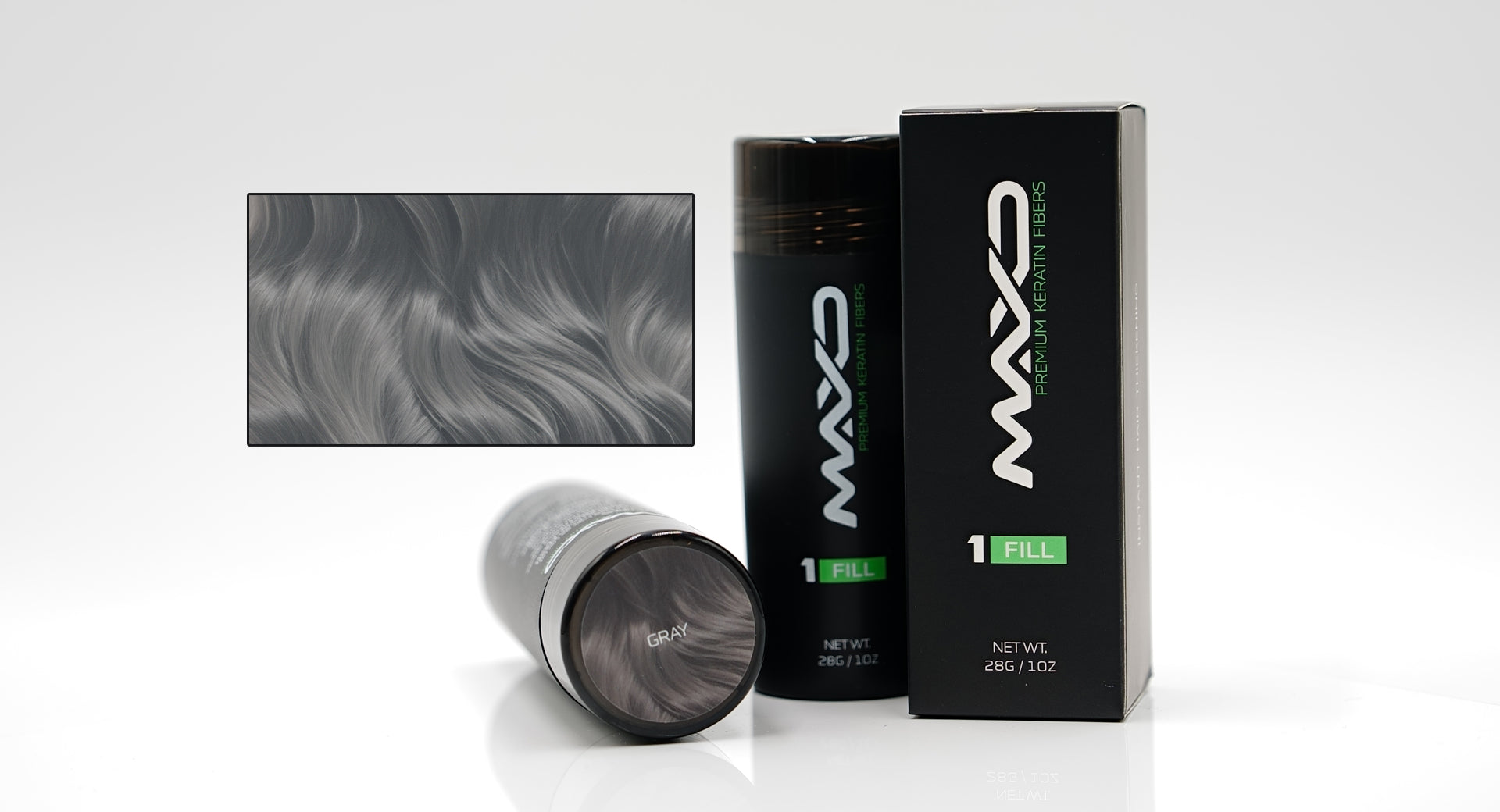 MAXD Hair Thickening Fiber Kit + Tools