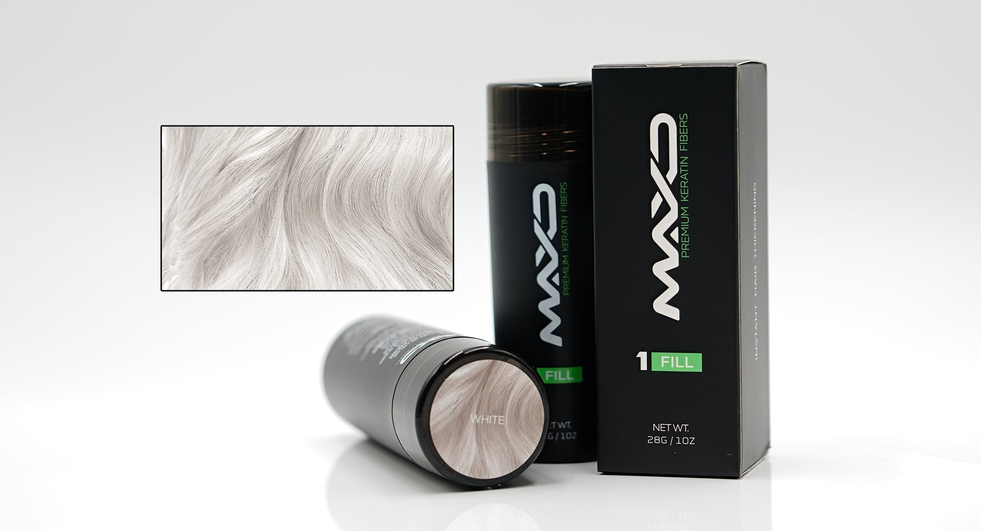 MAXD Hair Thickening Fiber Kit + Tools